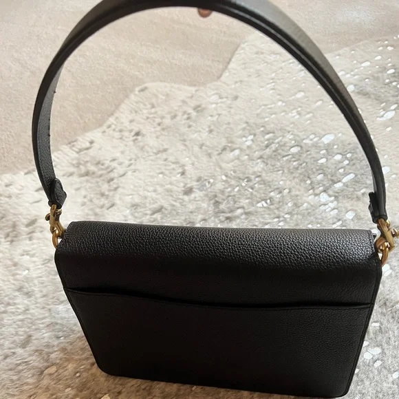 Coach saddle bag in black. - Picture 3 of 6